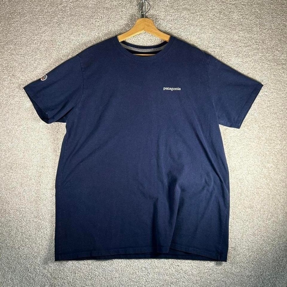 Patagonia navy blue essential tee shirt tshirt Size XL Resposibili-tee